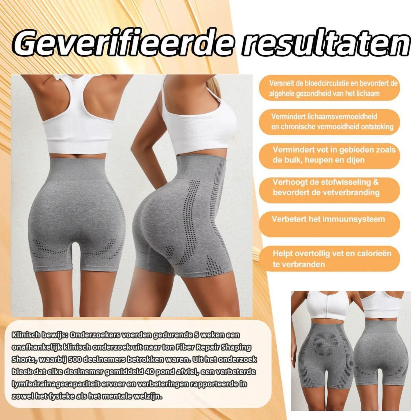 ShapeShorts™ - Innovatieve Shaping Shorts voor Comfort en Vetverbranding