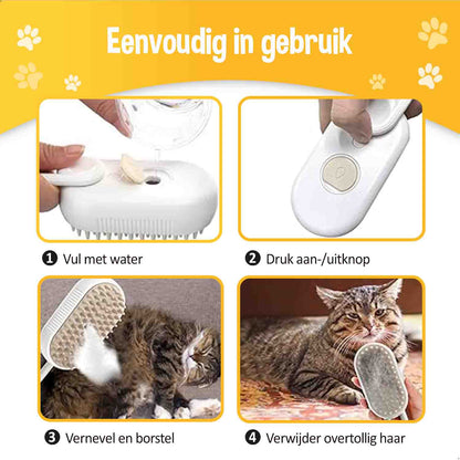 Steamy Friend™ - Oplaadbare vacht borstel en reinger